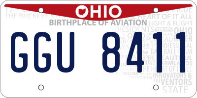 OH license plate GGU8411