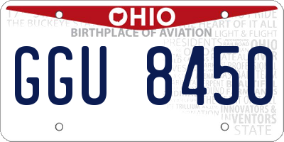 OH license plate GGU8450