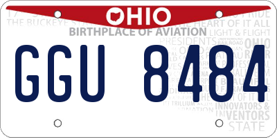 OH license plate GGU8484