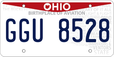 OH license plate GGU8528