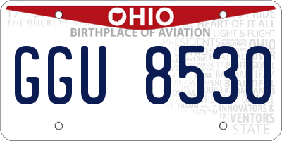 OH license plate GGU8530