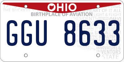 OH license plate GGU8633