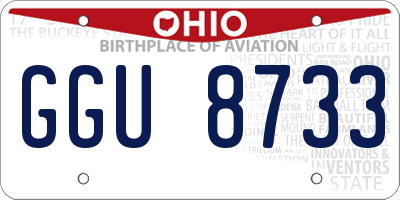 OH license plate GGU8733