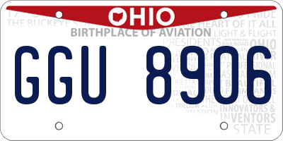 OH license plate GGU8906