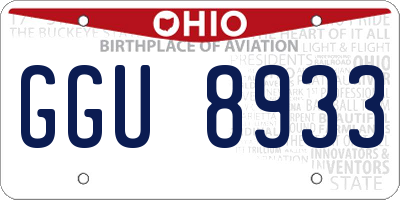 OH license plate GGU8933
