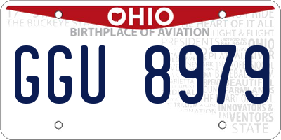 OH license plate GGU8979