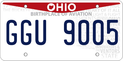 OH license plate GGU9005