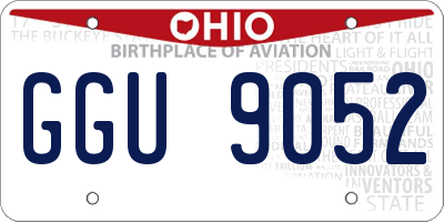 OH license plate GGU9052