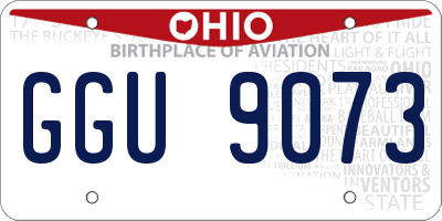 OH license plate GGU9073