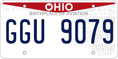 OH license plate GGU9079