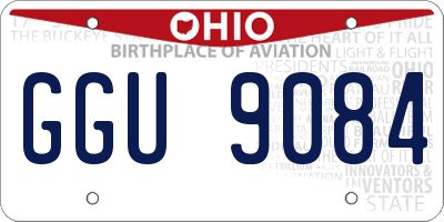 OH license plate GGU9084