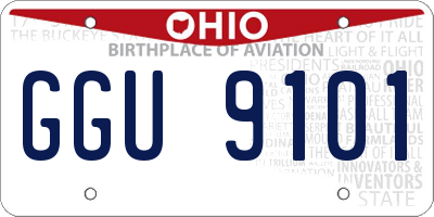 OH license plate GGU9101