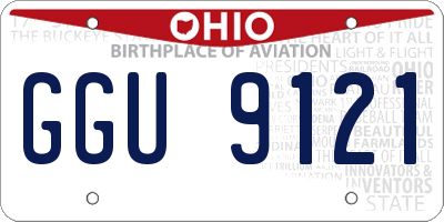OH license plate GGU9121