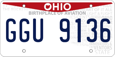 OH license plate GGU9136