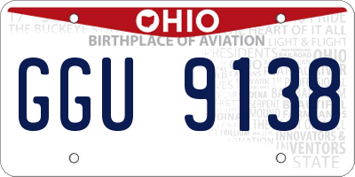 OH license plate GGU9138