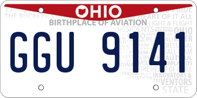 OH license plate GGU9141