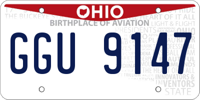 OH license plate GGU9147