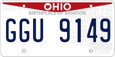 OH license plate GGU9149