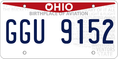 OH license plate GGU9152