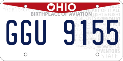 OH license plate GGU9155