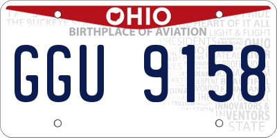 OH license plate GGU9158