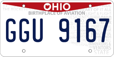 OH license plate GGU9167