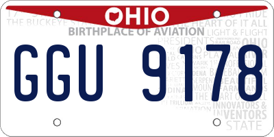 OH license plate GGU9178