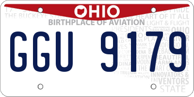 OH license plate GGU9179