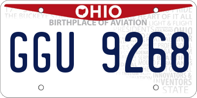 OH license plate GGU9268