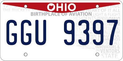 OH license plate GGU9397