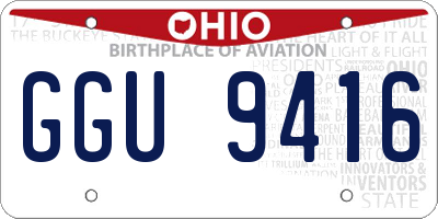 OH license plate GGU9416