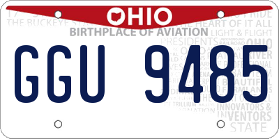 OH license plate GGU9485