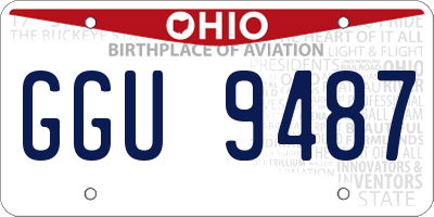 OH license plate GGU9487