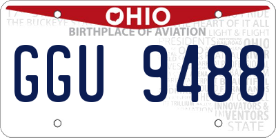 OH license plate GGU9488