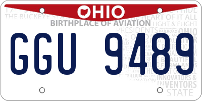 OH license plate GGU9489