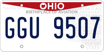 OH license plate GGU9507