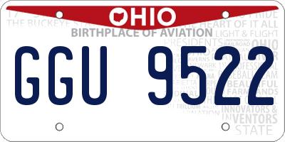 OH license plate GGU9522