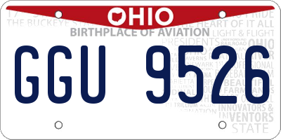 OH license plate GGU9526