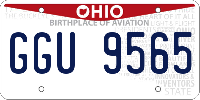 OH license plate GGU9565