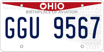 OH license plate GGU9567