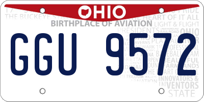 OH license plate GGU9572