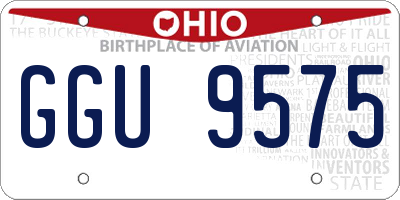 OH license plate GGU9575