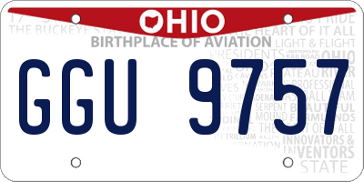 OH license plate GGU9757