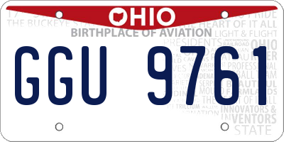 OH license plate GGU9761