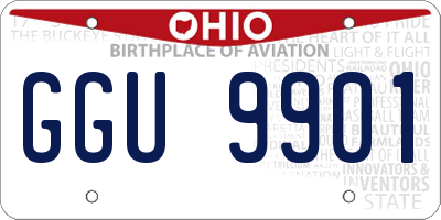 OH license plate GGU9901