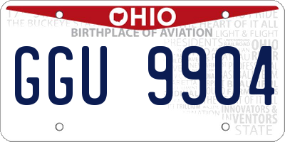 OH license plate GGU9904
