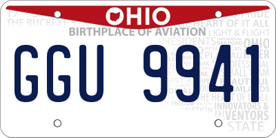 OH license plate GGU9941