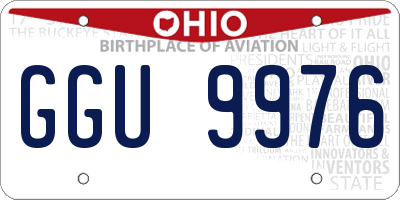 OH license plate GGU9976