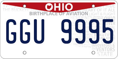 OH license plate GGU9995