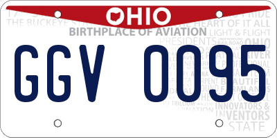 OH license plate GGV0095